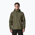 Pánska nepremokavá bunda Patagonia Insulated Boulder Fork Rain basin green