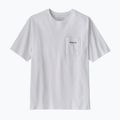Pánske tričko Patagonia Boardshort Logo Pocket Responsibili fiber white