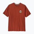 Pánske tričko Patagonia Great Waves Responsibili-Tee rusty red