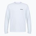 Pánske tričko longsleeve Patagonia P-6 Logo Responsibili fiber white