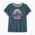 Dámske tričko Patagonia Great Waves Ringer Tee summit blue 2