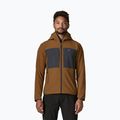 Pánska trekingová mikina Patagonia R2 TechFace Hoody deer brown