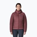 Dámska páperová bunda Patagonia Down Sweater Hoody dark ruby
