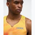 Pánske bežecké tričko HOKA Race Day Singlet TR Print hoka citrus 5