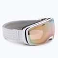 Lyžiarske okuliare Alpina Estetica QV white gloss/gold sph