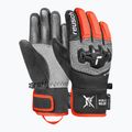 Detské lyžiarske rukavice Reusch Worldcup Warrior Prime R-Tex XT Mitten black/silver/fluo red 2