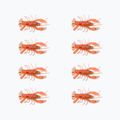 Relax Crawfish 1 Laminovaná gumová nástraha 8 ks oranžová olivovo-čierna Glitter CRF1