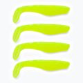 Gumová návnada Relax Terminator 3 Standard 4 ks chartreuse RT3-S