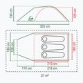 Kempingový stan Coleman Darwin 3+ pre 3 osoby sivý 2176904 2