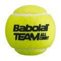 Tenisové loptičky Babolat Team All Court 4 ks žlté 502081 3