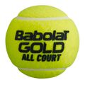Tenisové loptičky Babolat Gold All Court 4 ks žlté 502085 3