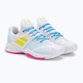 Dámska tenisová obuv Babolat 21 Jet Mach 3 Clay white/sulphur spring 4