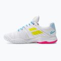 Dámska tenisová obuv Babolat 21 Jet Mach 3 Clay white/sulphur spring 10