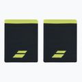 Potítka froté na zápästie Babolat Logo Jumbo Wristband 2 ks. black/aero