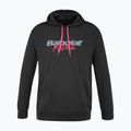 Pánska tenisová mikina Babolat Padel s kapucňou black/black