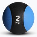 Sveltus Medicínska lopta gumová 2 kg modrá/čierna 2