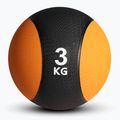 Sveltus Medicínska lopta gumová 3 kg oranžová/čierna 2