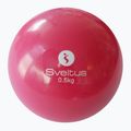 Medicinbalová lopta Červená Sveltus Weighted 0,5 kg