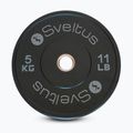 Olympijský bumper kotúč Sveltus Training Olympic Disc 5 kg black