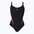 Dámske jednodielne plavky arena Agate Strap Back black 001261/509 6