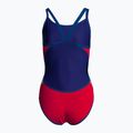 Arena Team Stripe Super Fly Back Dámske jednodielne plavky Red/Blue 1195/477 2