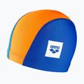 Detská plavecká čiapka Arena Unix II Jr  modrá/oranžová/svetlomodrá