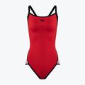 Dámske jednodielne plavky arena Team Stripe Super Fly Back One Piece red/black 1195/415