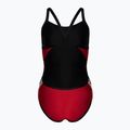 Dámske jednodielne plavky arena Team Stripe Super Fly Back One Piece red/black 1195/415 2