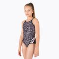 Detské jednodielne plavky arena Kitties Super Fly Back One Piece 501 black and white 003822