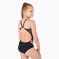 Detské jednodielne plavky arena Kitties Super Fly Back One Piece 501 black and white 003822 3