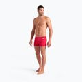 Pánske plavecké boxerky arena Team Swim Short Solid red/white 5