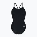 Dámske jednodielne plavky Arena Team Light Drop Solid black/white