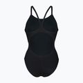 Dámske jednodielne plavky Arena Team Light Drop Solid black/white 2