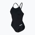 Dámske jednodielne plavky Arena Team Light Drop Solid black/white 3