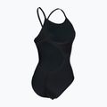 Dámske jednodielne plavky Arena Team Light Drop Solid black/white 4