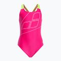 Detské jednodielne plavky arena Swim Pro Back Logo pink 5539/76