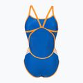 Dámske jednodielne plavky arena Icons Super Fly Back Solid blue/orange 005036/751 3