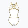 Dámske jednodielne plavky Arena One Biglogo One Piece white/gold 2