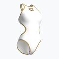 Dámske jednodielne plavky Arena One Biglogo One Piece white/gold 4