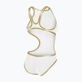 Dámske jednodielne plavky Arena One Biglogo One Piece white/gold 5
