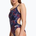 Dámske jednodielne plavky arena Kikko Pro Swimsuit Challenge Back navy/team redwhiteblue 4