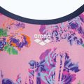Dámske jednodielne plavky arena Rose Texture Swimsuit Xcross Back multi pink/navy 3