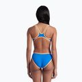 Dámske jednodielne plavky arena One Biglogo One Piece blue river/fluo orange 3