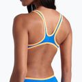 Dámske jednodielne plavky arena One Biglogo One Piece blue river/fluo orange 5