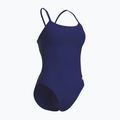 Dámske jednodielne plavky arena Lace Back Solid navy/white 3