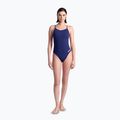 Dámske jednodielne plavky arena Lace Back Solid navy/white 6
