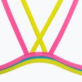 Dámske jednodielne plavky arena One Double Cross Back One Piece tyrkysová/fluo ružová/jemne zelená 5