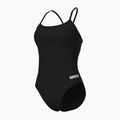 Dámske jednodielne plavky arena Lace Back Solid black/white 4