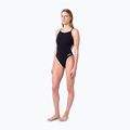 Dámske jednodielne plavky arena Lace Back Solid black/white 6