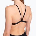 Dámske jednodielne plavky arena Lace Back Solid black/white 8
